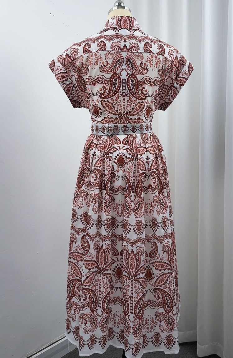 Elegant slim Casual dress temperament long shirt for women