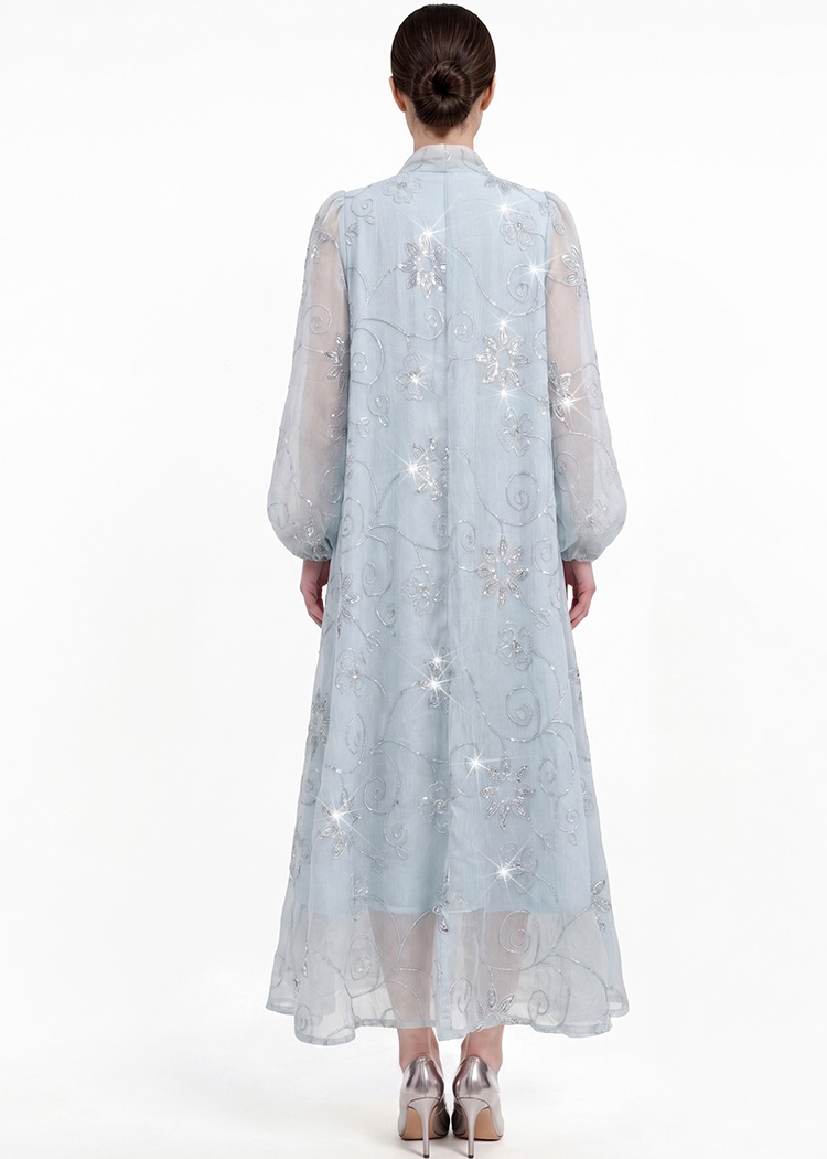 Long sleeve embroidery dress