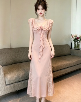 Summer France style long dress sexy mermaid dress for women