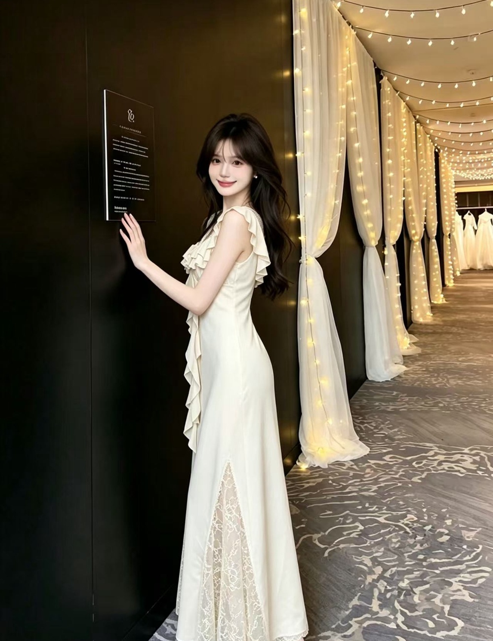 Summer France style long dress sexy mermaid dress for women