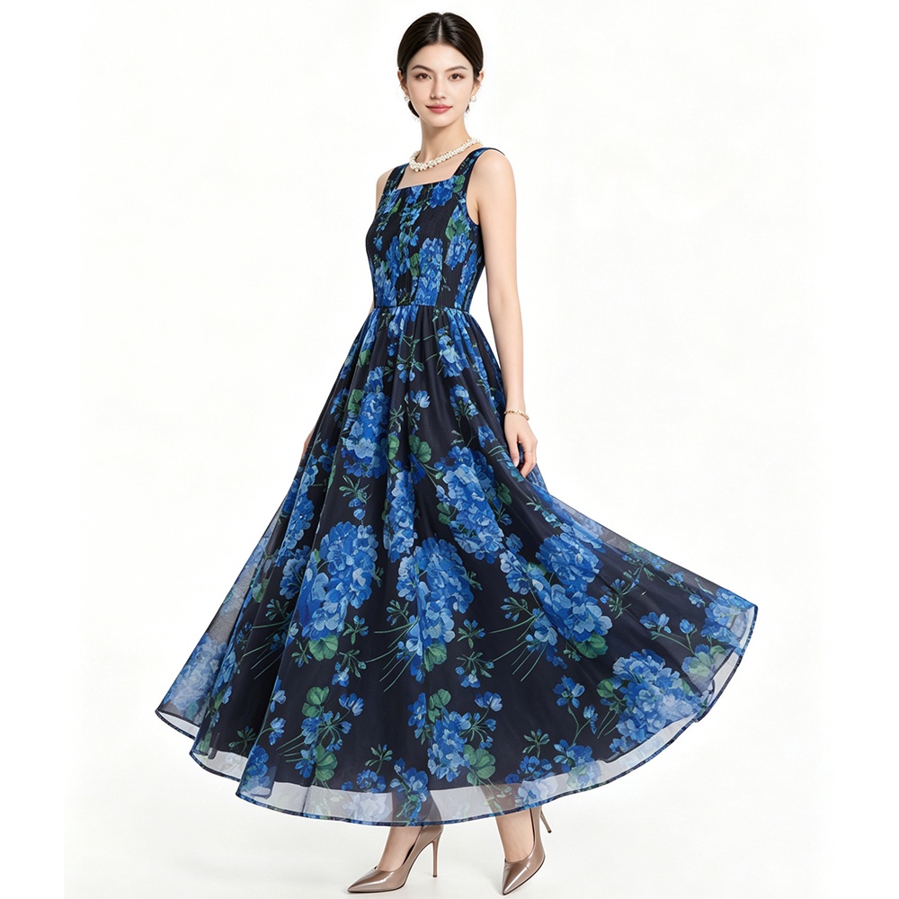 Printing dress 2pcs set