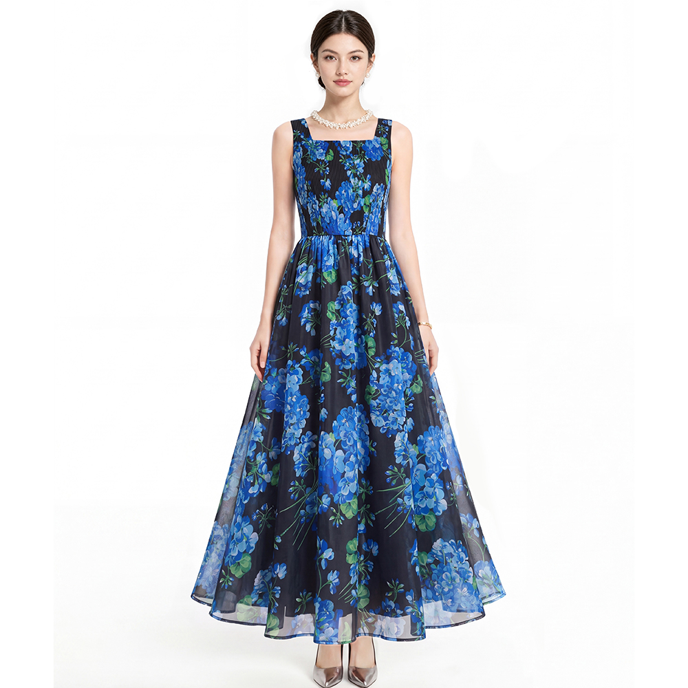 Printing dress 2pcs set
