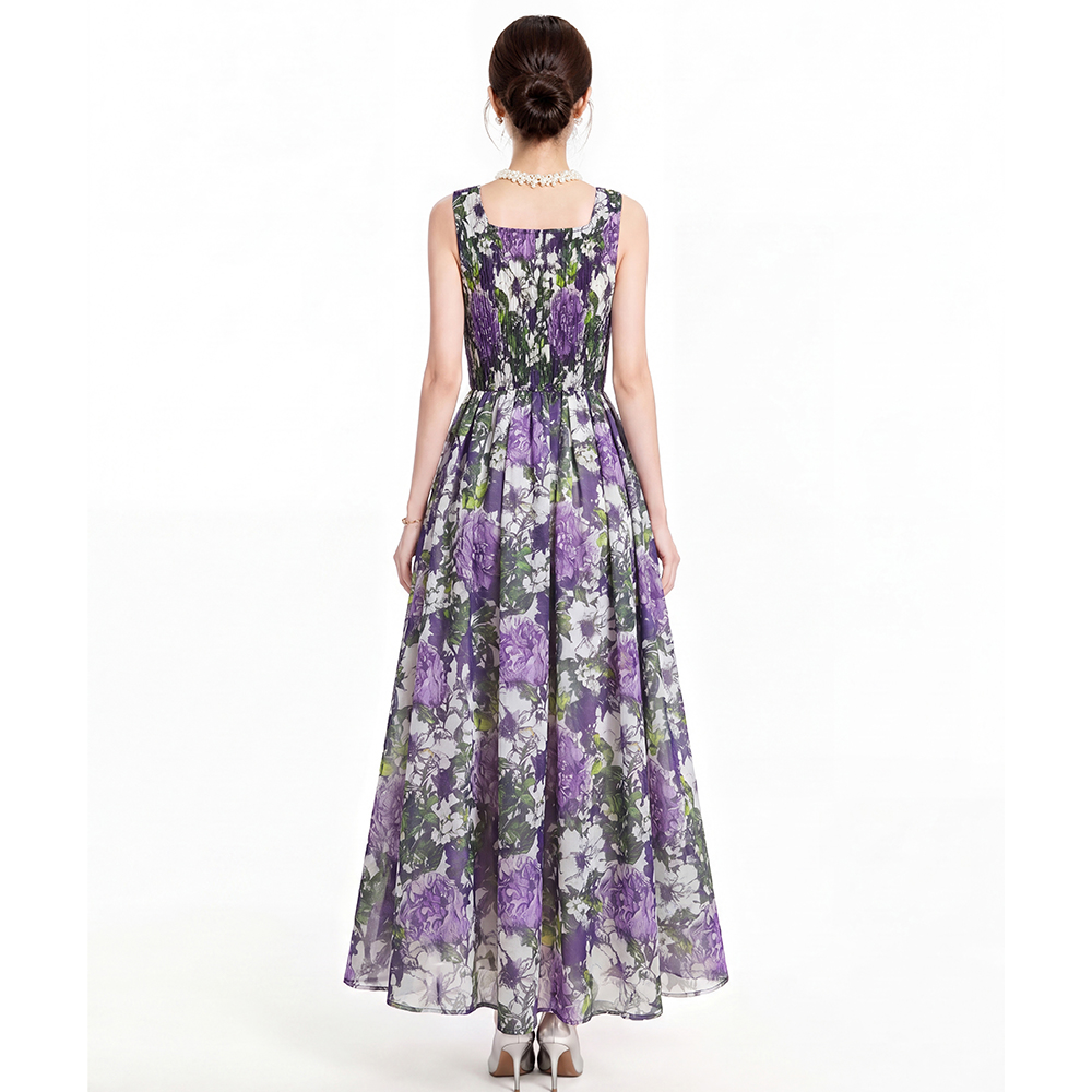 Printing dress 2pcs set