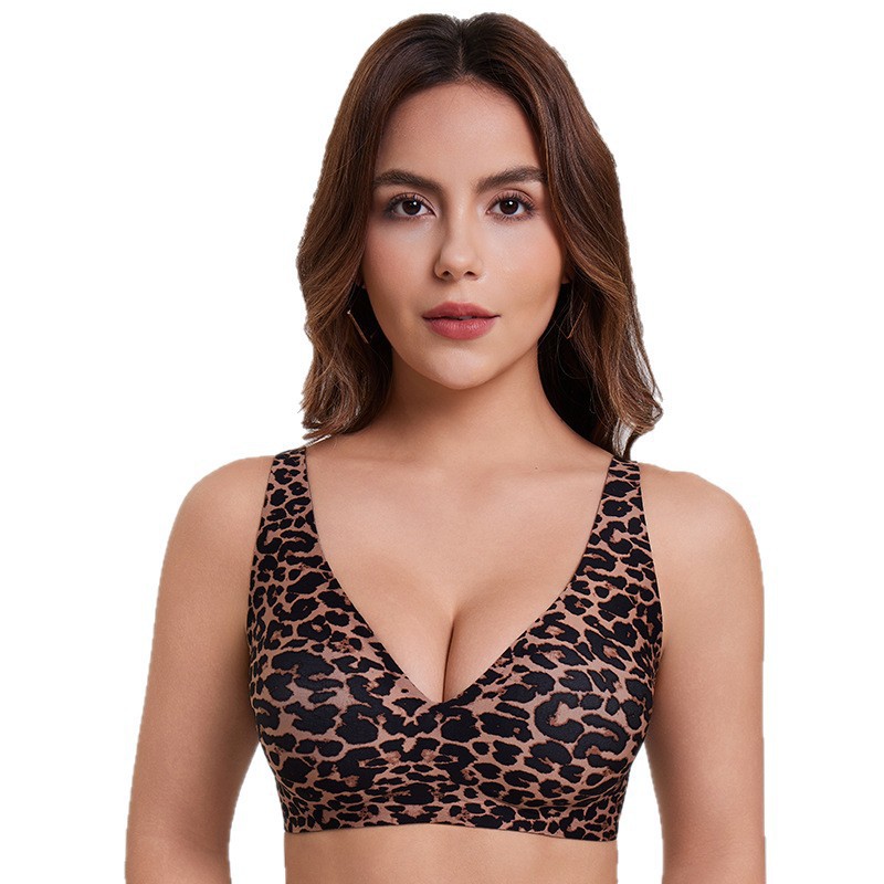 Large yard leopard underwear cozy no rims Bra