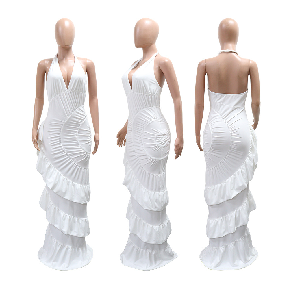 Halter dress summer formal dress for women