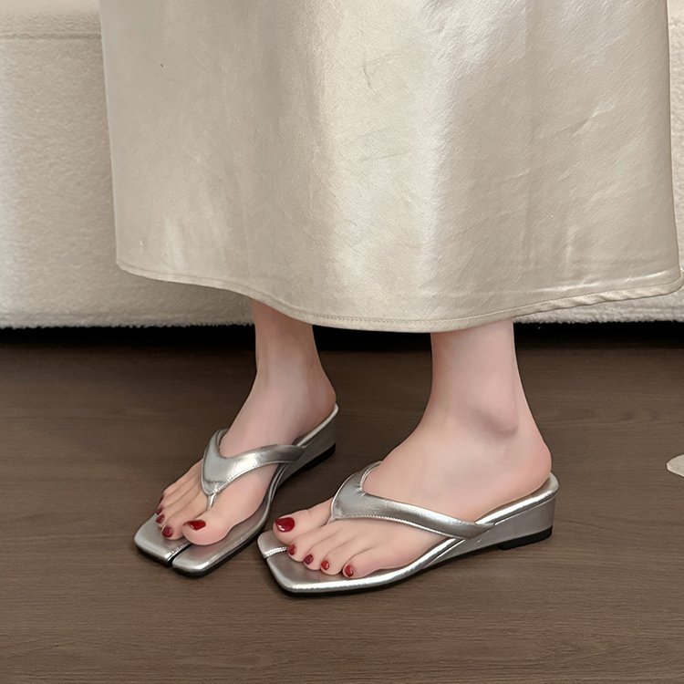 France style lady open toe  slipsole summer slippers