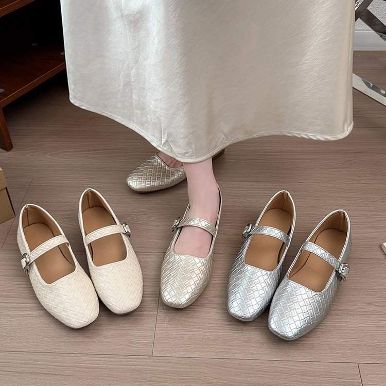 Four seasons spring and autumn peas shoes France style shoes