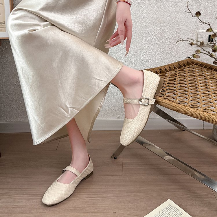 Four seasons spring and autumn peas shoes France style shoes