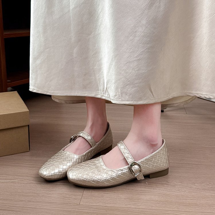 Four seasons spring and autumn peas shoes France style shoes