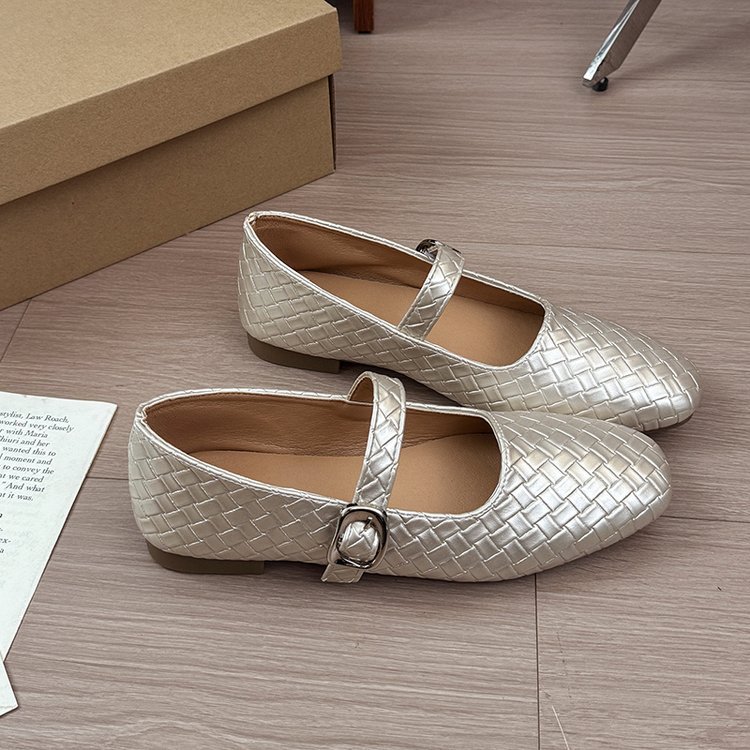 Four seasons spring and autumn peas shoes France style shoes