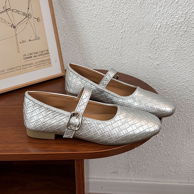 Four seasons spring and autumn peas shoes France style shoes