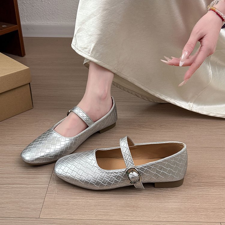 Four seasons spring and autumn peas shoes France style shoes