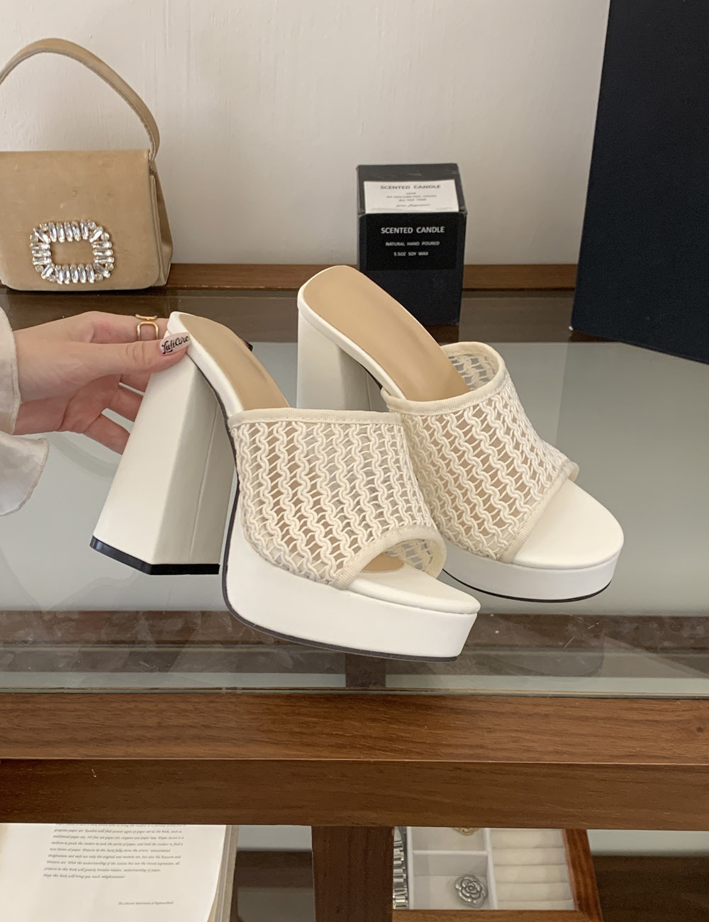 Trifle vacation slippers wears outside platform for women