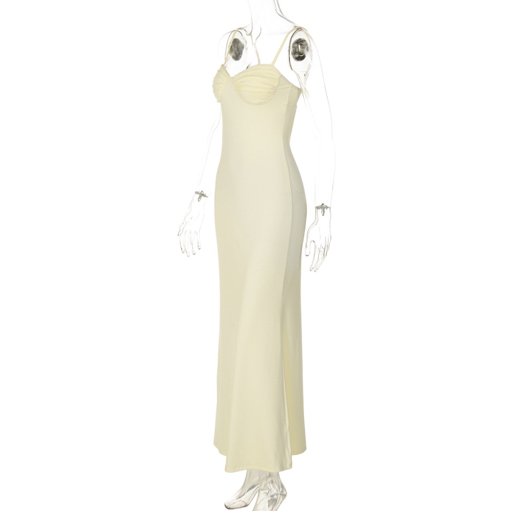 Halter frenum slim spicegirl sling dress for women