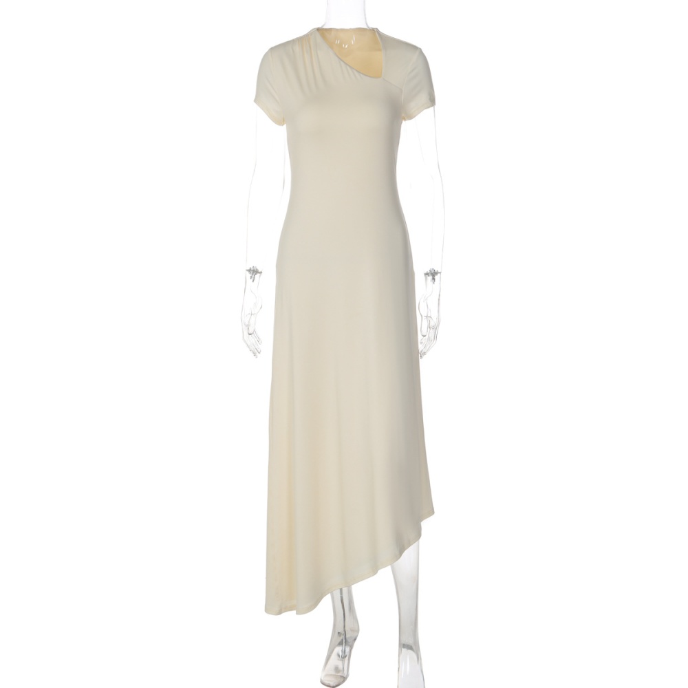 Temperament pure long dress slim dress for women