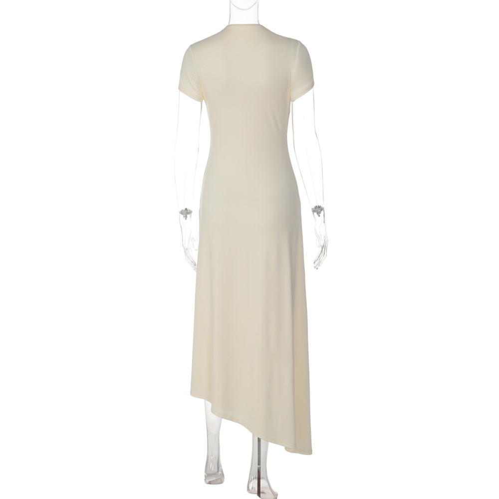 Temperament pure long dress slim dress for women