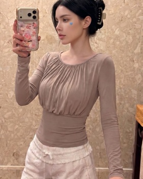 Sexy back frenum pinched waist fashion summer tops