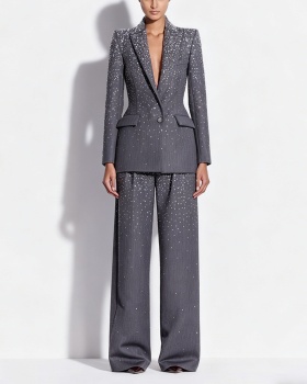 European style business suit ladies jacket 2pcs set
