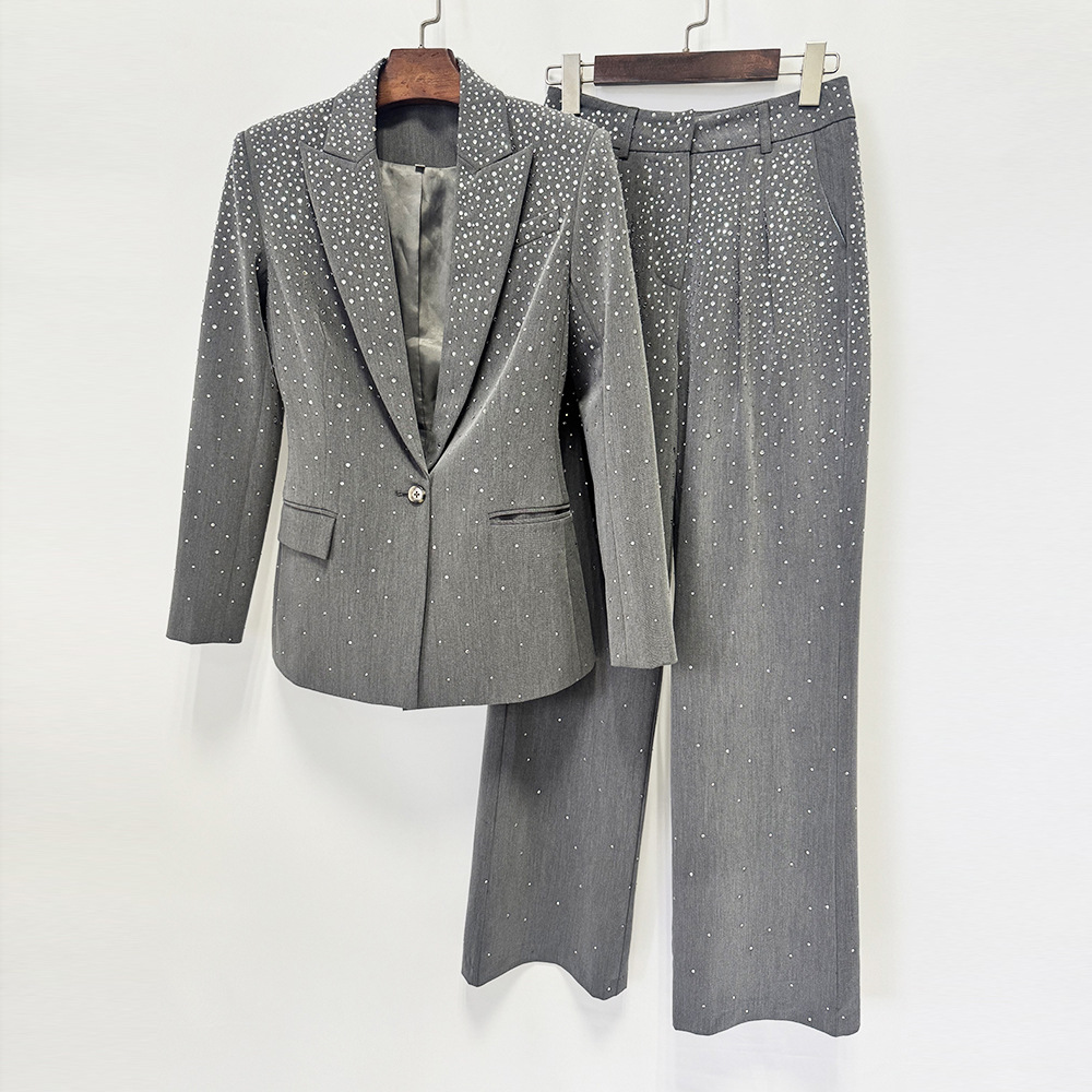 European style business suit ladies jacket 2pcs set