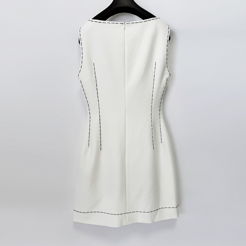 Beading stereoscopic sleeveless dress colors dress