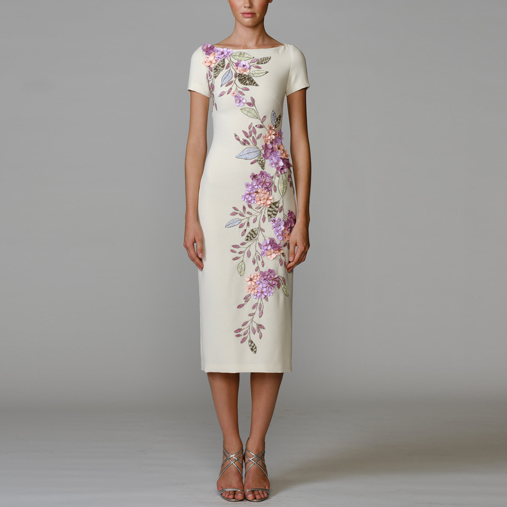 Fashion European style temperament slim rhinestone dress