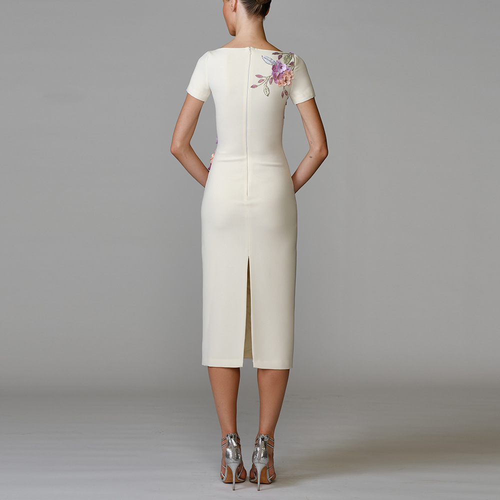 Fashion European style temperament slim rhinestone dress