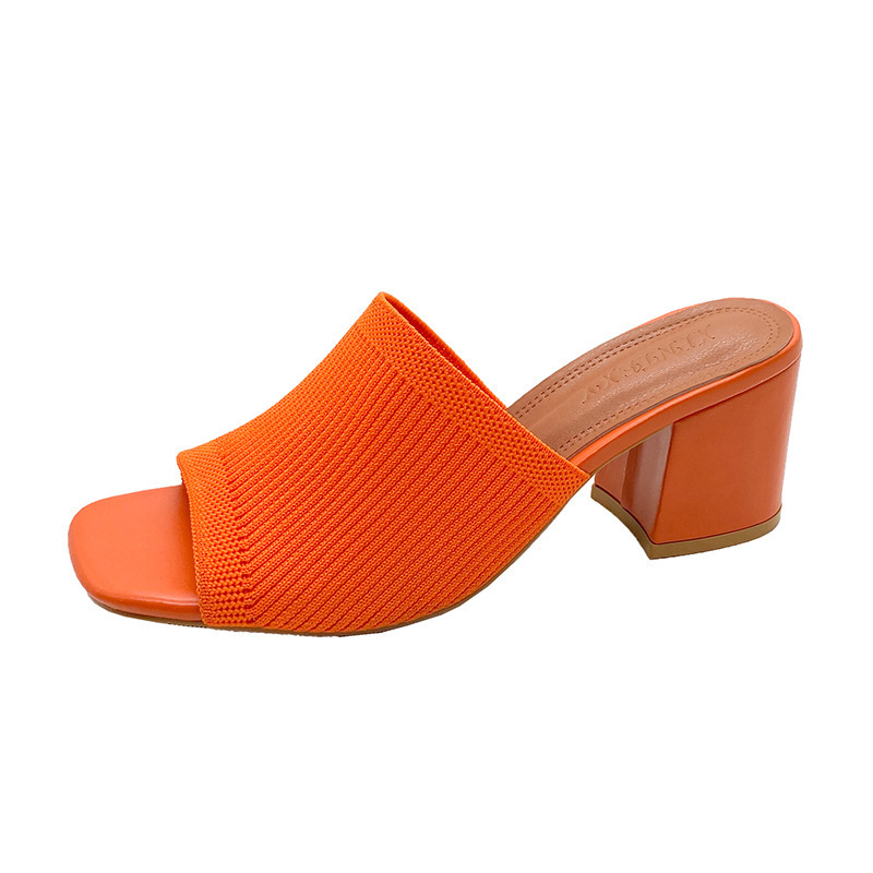 European style woolen yarn fashion slippers for women