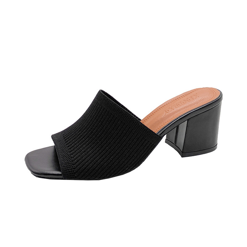 European style woolen yarn fashion slippers for women