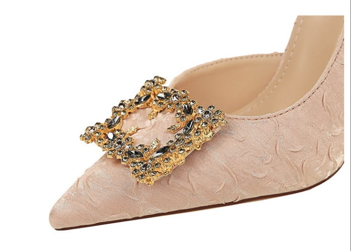 Hollow France style lazy shoes tender wedding shoes