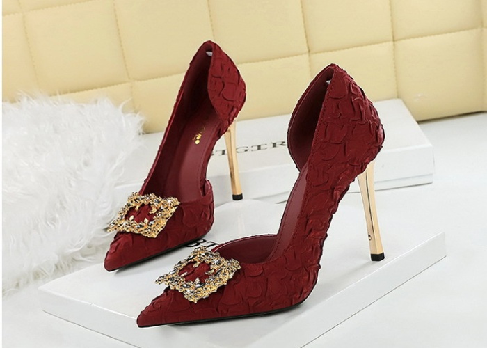 Hollow France style lazy shoes tender wedding shoes