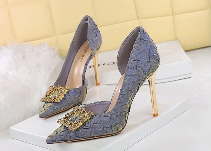 Hollow France style lazy shoes tender wedding shoes