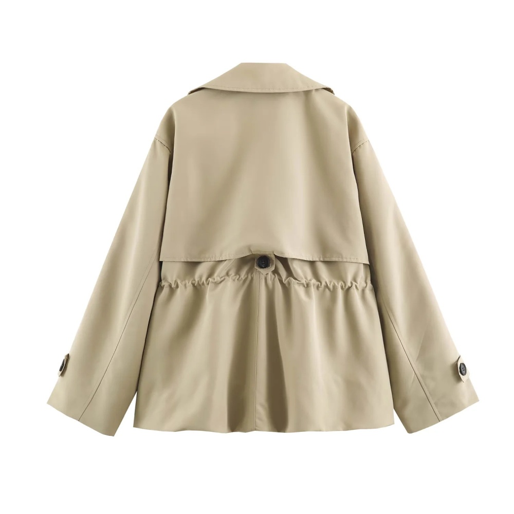 Lapel autumn windbreaker all-match coat for women