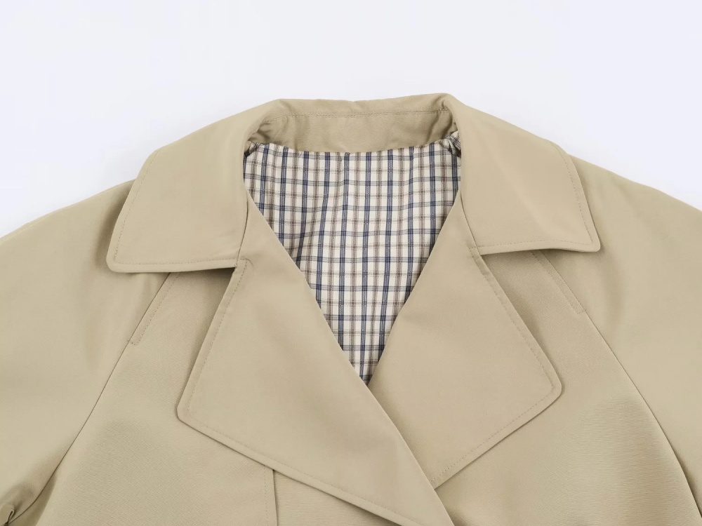 Lapel autumn windbreaker all-match coat for women
