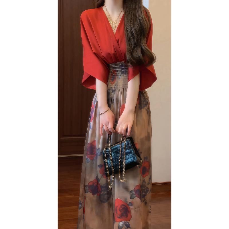 Summer vacation painting Thailand dress
