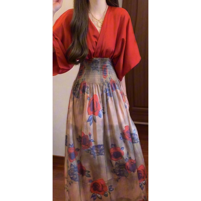 Summer vacation painting Thailand dress