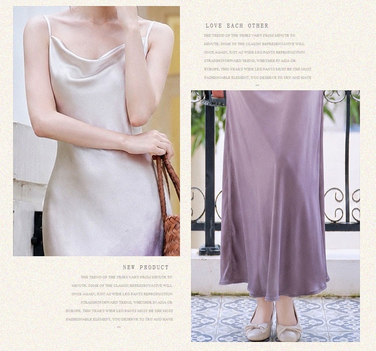 Gradient tender long dress France style dress