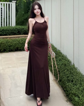 Package hip halter long dress summer sexy dress for women