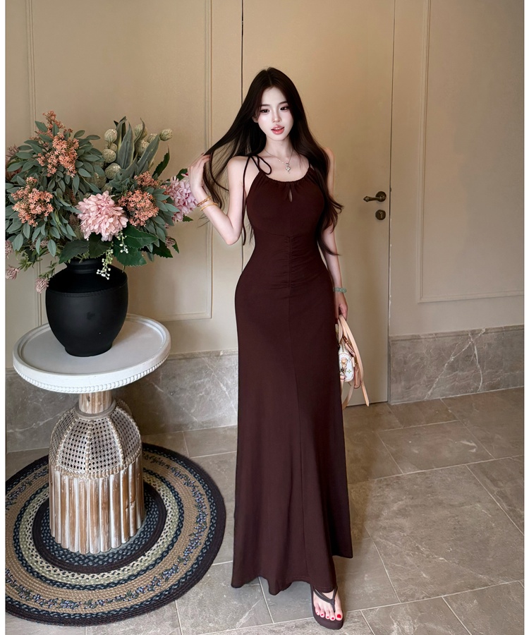 Package hip halter long dress summer sexy dress for women