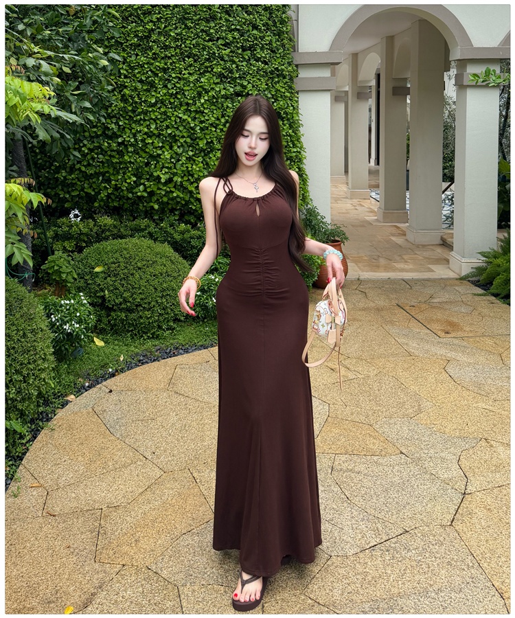 Package hip halter long dress summer sexy dress for women