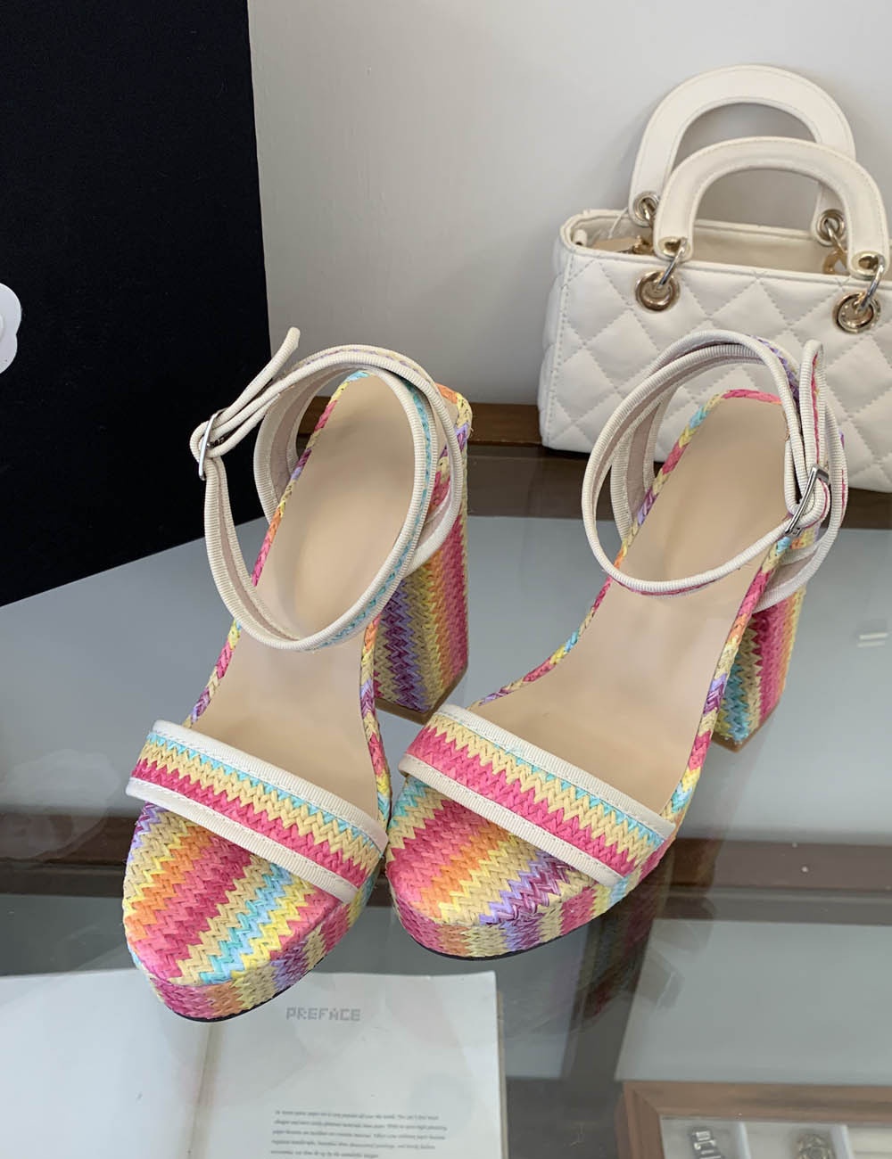 Summer thick crust high-heeled sandals thick open toe platform
