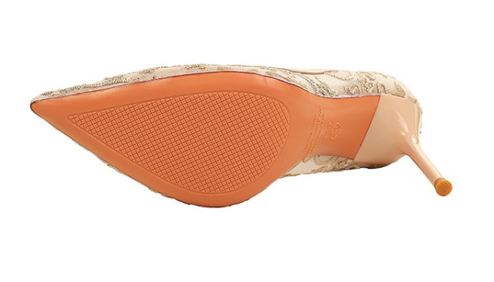 Flowers high-heeled shoes hollow shoes for women
