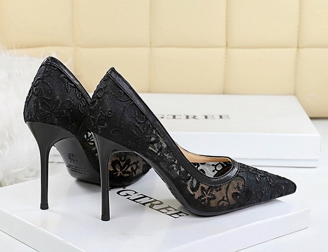 Flowers high-heeled shoes hollow shoes for women