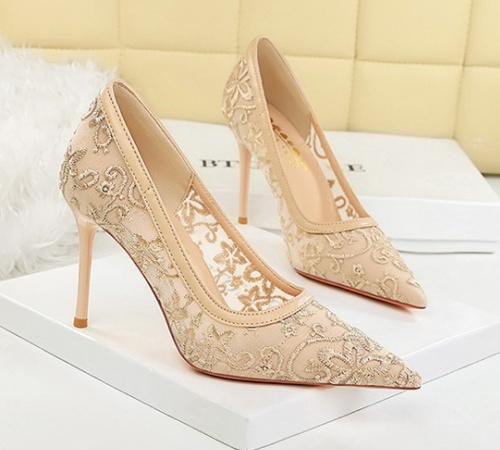 Flowers high-heeled shoes hollow shoes for women