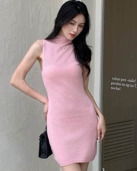 Korean style summer strapless dress for women