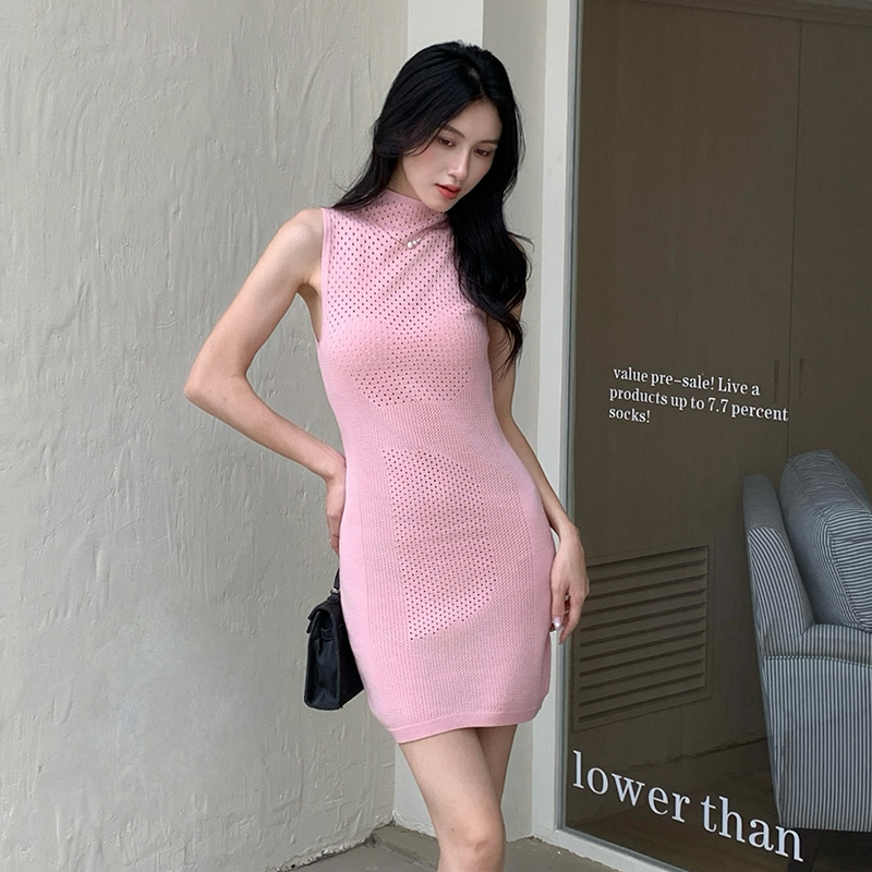 Korean style summer strapless dress for women