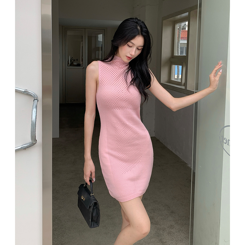 Korean style summer strapless dress for women