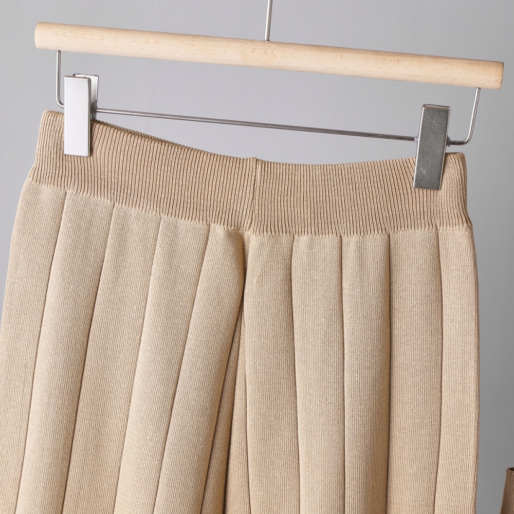 Knitted wide leg pants sling vest 3pcs set for women