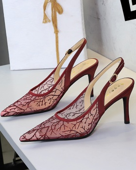Fine-root banquet sandals European style high-heeled shoes
