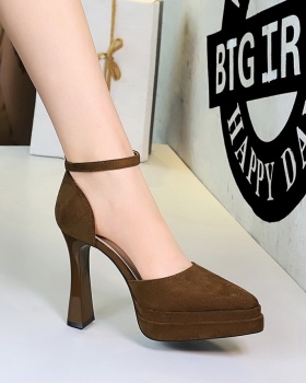 Thick high-heeled platform European style sandals