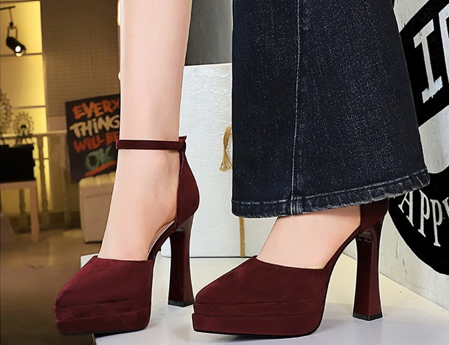 Thick high-heeled platform European style sandals